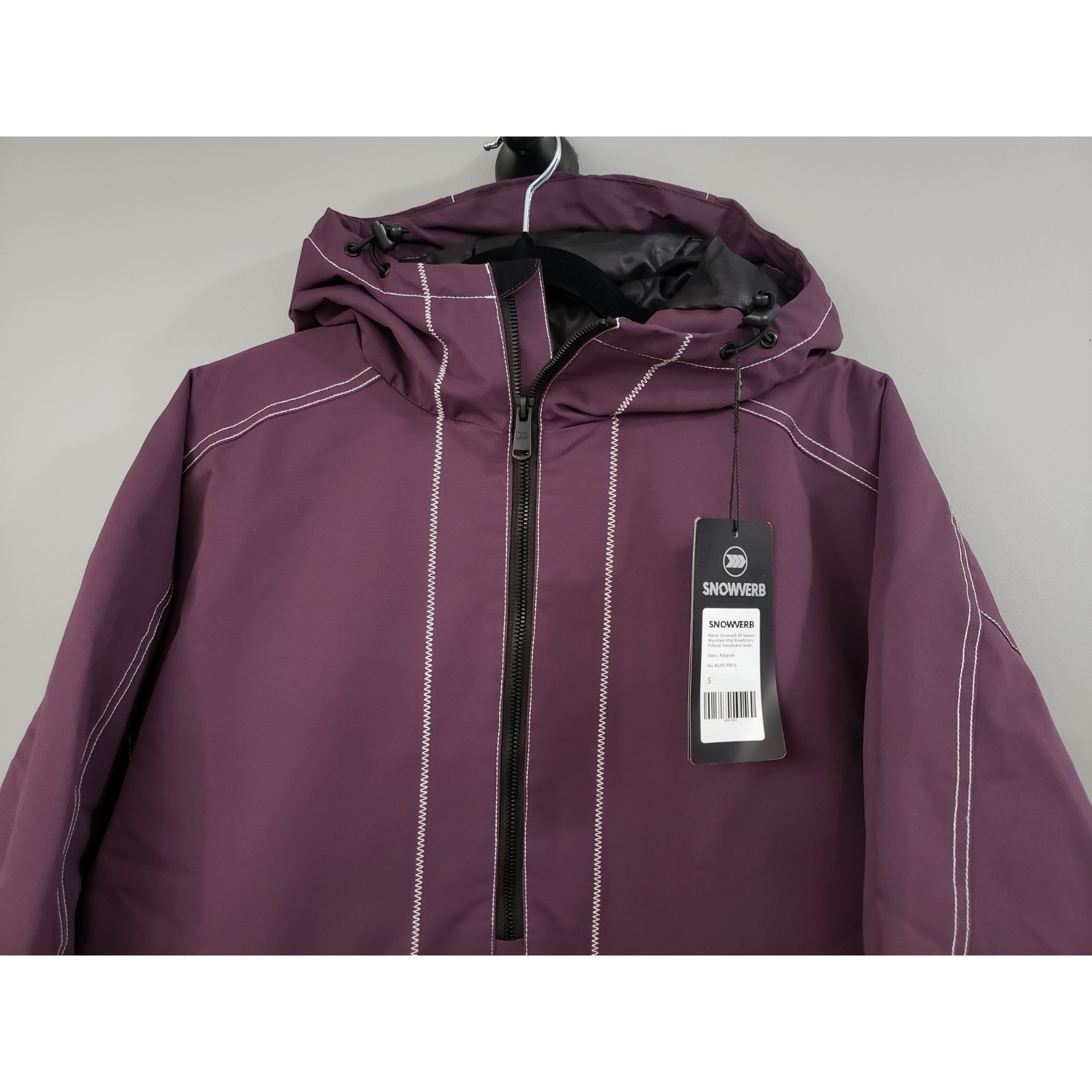 New Snowverb Mens All Season Mountain Vibe Streetstorm Pullover Snowboard Jacket — image 4 of 5